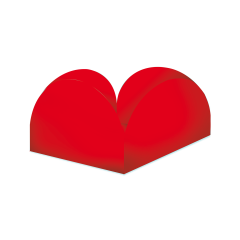 Forminha Papel para Doce 4 Pétalas Vermelho Tamanho P Junco