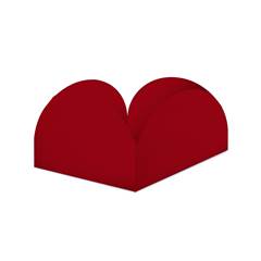 Forminha Papel para Doce 4 Pétalas Vinho Tamanho P Junco