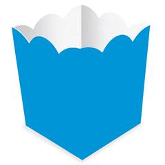 Cachepot de Papel Live Colors  Azul Piscina Junco 8 unidades