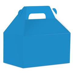 Caixa Surpresa Maleta de Papel Live Colors Azul Piscina  Junco 8 unidades