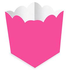 Cachepot de Papel Live Colors Rosa Chiclete Junco 8 unidades