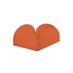 FORMAS P/ DOCE 4 PETALAS TERRACOTA (M)