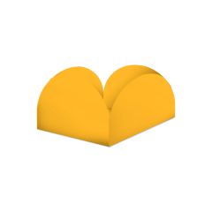 FORMAS P/ DOCE 4 PETALAS MOSTARDA (M)