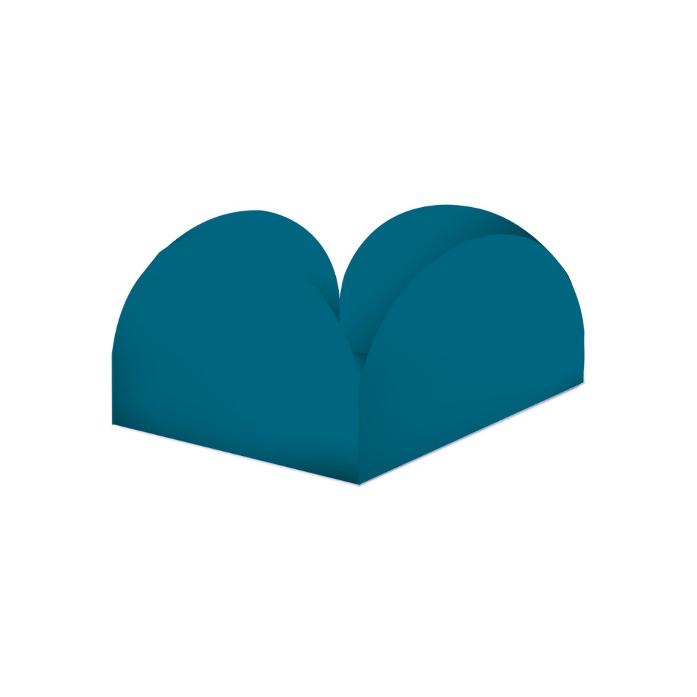 FORMAS P/ DOCE 4 PETALAS AZUL PETRÓLEO (M)