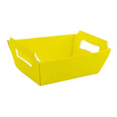 Cesta de Papel Live Colors Amarelo Tamanho G Junco 