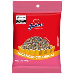 Confeito Miçanga Colorida Sortida Junco – 10 Pacotes de 400g