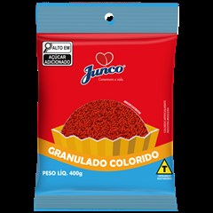 Granulado Colorido Vermelho Junco – 10 Pacotes De 400G