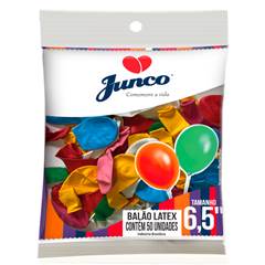 Balão Látex liso Nº 65 Sortido Junco