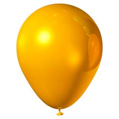 Balão Látex Liso Nº 70 Amarelo com 50 Unid. Junco