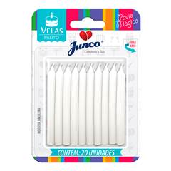 Vela Aniversário Palito Branca Junco