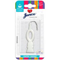 Vela Aniversário Número Branca Nº 0 Junco