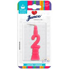 Vela Aniversário Número Azul Nº 2 Junco