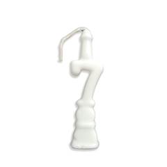 Vela Aniversário Número Branca Nº 7 Junco