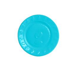 Prato Descartável Plástico Azul Junco 10 unidades - 15 cm