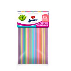 Canudo Descartável para Refrigerante Junco 80 unidades