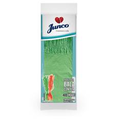 Papel de Seda para Balas Franja Verde Limão Junco 48 unidades