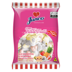 Bala de Coco para Aniversário sabor Tutti Frutti Junco 400g
